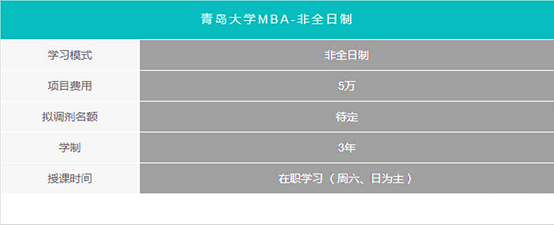 2018年MBA預(yù)調(diào)劑報(bào)名：青島大學(xué)